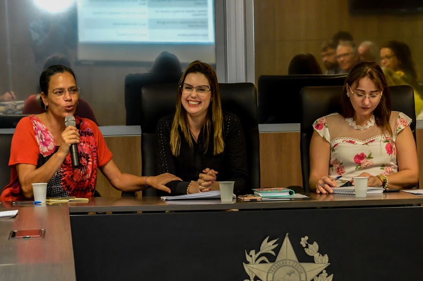 05.02.2019 - Eduarda La Rocque - IJSN - Joseane  Zoghib - Kettini Calvi - Reunião Pontos Focais